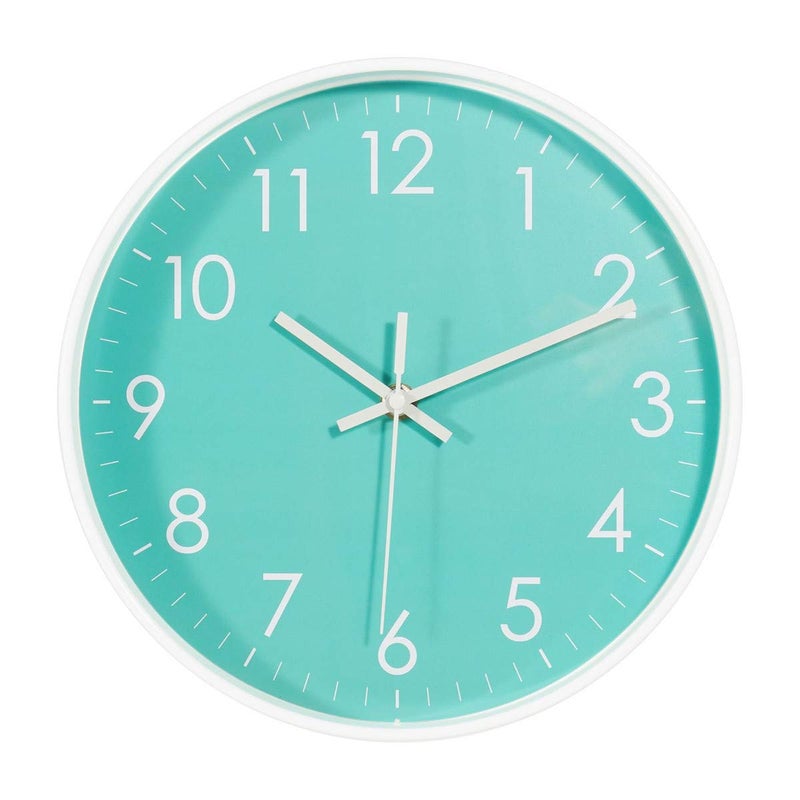 Jdelai Indoor Silent Non-Ticking Quartz Modern Simple Wall Clock Digital Quiet Sweep Movement Office/Kitchen/School/Living Room Decor 10 Inch - Image 1